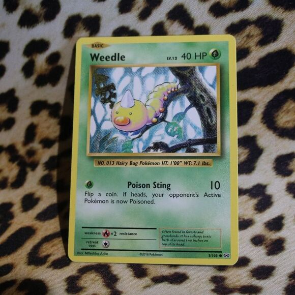 Weedle 5/108 Pokemon Card - Picture 1 of 1
